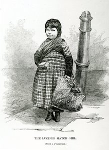 Lucifer Match Girl, ca 1840 av English School
