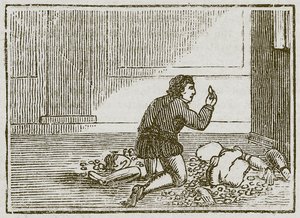 Mannen och hans trägud (gravyr) av English School