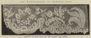 Tillverkningen av Honiton Lace (gravyr) av English School