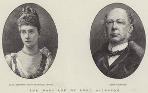 The Marriage of Lord Alington (gravyr) av English School