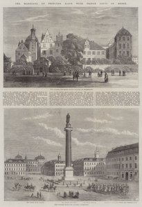 Prinsessan Alices äktenskap med prins Louis av Hessen (gravyr) av English School