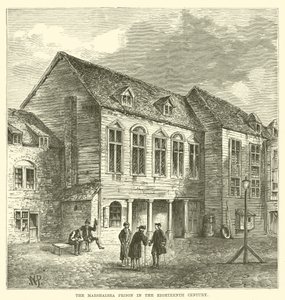 Marshalsea-fängelset på 1700-talet (gravyr) av English School