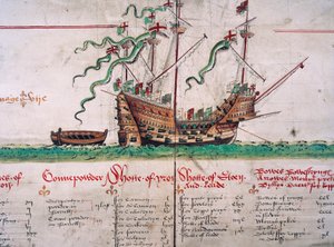 Mary Rose, från Anthony Roll av English School
