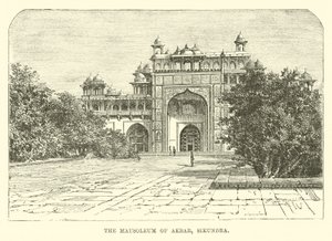 Akbars mausoleum, Sikundra av English School