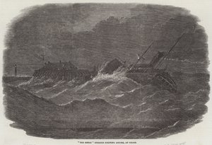 "The Menai" Steamer driver iland, vid Calais (gravyr) av English School