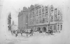 The Midland Hotel, Manchester, ca 1910 av English School