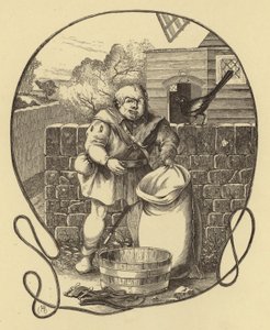 Mjölnaren från Trompington, Geoffrey Chaucer (gravyr) av English School