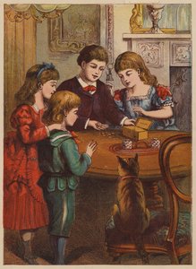 The Money Box (färglitografi) av English School