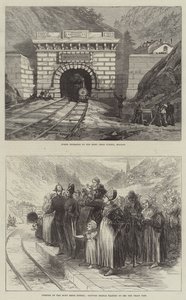 Mont Cenis-tunneln (gravyr) av English School