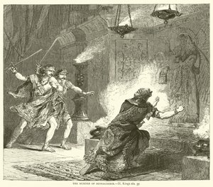 Mordet på Sanherib, II, Kings, xix, 37 av English School