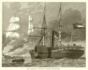Nashville förstör en Federal Merchantman