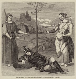 Nationalgalleriet, New Raphael, The Vision of a Knight (gravyr) av English School