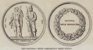 The National Rifle Association Prize Medal (gravyr) av English School