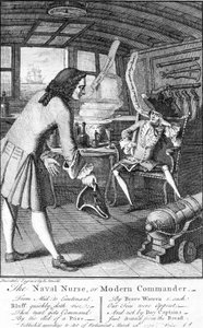 Sjösköterskan, eller modern befälhavare, 1750 av English School