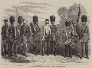 The New Costumes of the Guards (gravyr) av English School