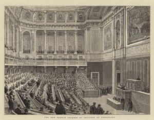 Die neue französische Abgeordnetenkammer in Versailles von English School