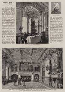 The New Indian Durbar Room i New Wing of Osborne House (gravyr) av English School