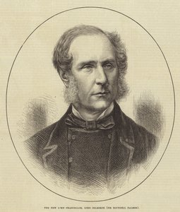 The New Lord Chancellor, Lord Selborne (Sir Roundell Palmer) (gravyr) av English School