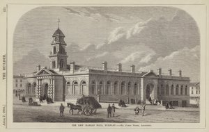 The New Market Hall, Burnley, Mr James Green, arkitekt (gravyr) av English School