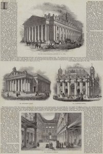 The New Royal Exchange, London, med alternativa mönster (gravyr) av English School