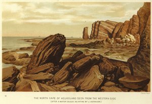 Das Nordkap von Helgoland, gesehen von der Westseite von English School