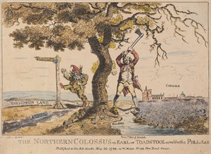 Der nördliche Koloss oder Earl of Toadstool, veröffentlicht 1786 von English School