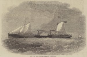 The Ocean Mail Companys Steam-Ship "Connaught" (gravyr) av English School