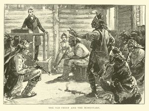 Den gamle hövdingen och missionären av English School