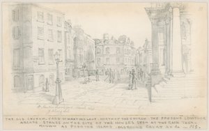 Gamla kyrkogården, St Martins Lane, norr om kyrkan av English School