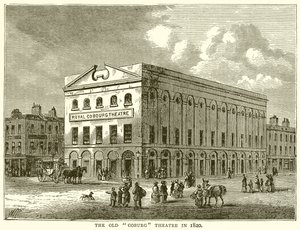 The Old Coburg Theatre 1820 av English School