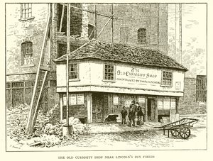 The Old Curiosity Shop nära Lincolns Inn Fields av English School