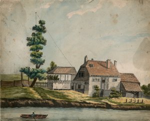The Old Eel Pie House, Battersea (wc på papper) av English School