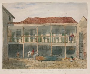 The Old George Inn, Snow Hill (wc på papper) av English School
