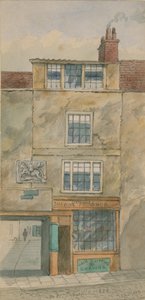 The Old George Inn, Snow Hill, London, 1854 (wc på papper) av English School