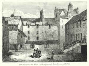 The Old Scottish Mint (gravyr) av English School