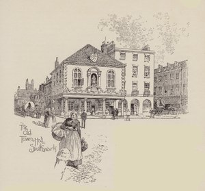 Das alte Rathaus Southwark (Lithografie) von English School