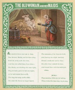Den gamla kvinnan och hennes pigor av English School