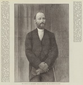 Öppnandet av parlamentet, Mr H D Erskine, the New Serjeant-at-Arms (gravyr) av English School