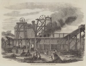 The Page Bank Colliery-Pit on Fire (gravyr) av English School