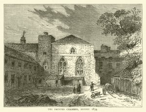Den målade kammaren, före 1834 (gravyr) av English School