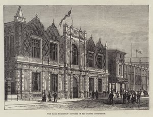Parisutställningen, brittiska kommissionens kontor (gravyr) av English School
