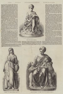 Paris internationella utställning (gravyr) av English School