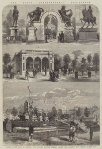 Paris internationella utställning (gravyr) av English School