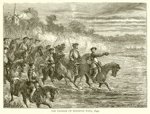 The Passage of Newburn Ford, 1640 av English School