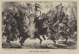 Pawnees skalpdans (gravyr) av English School