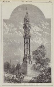 Paxton Memorial, designad av herrarna Goddard och Son, arkitekter (gravyr) av English School