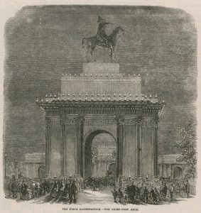 Fredsbelysningen vid Green Park Arch av English School