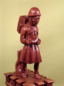 The Peddler of Swaffham, ca 1462 (trä) av English School