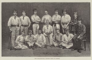 Philadelphia Cricket Team i London (gravyr) av English School