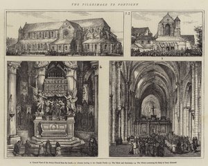 Pilgrimsfärden till Pontigny (gravyr) av English School